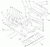 Zerto-Turn Mäher 74205 (Z255) - Toro Z Master Mower, 72" SFS Side Discharge Deck (SN: 990001 - 999999) (1999) Listas de piezas de repuesto y dibujos FRONT FRAME ASSEMBLY