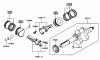 Zerto-Turn Mäher 74211 (Z252L) - Toro Z Master Mower, 52" SFS Side Discharge Deck (SN: 200000001 - 200999999) (2000) Listas de piezas de repuesto y dibujos PISTON/CRANKSHAFT-KAWASAKI FD661D S03