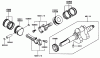 Zerto-Turn Mäher 74211 (Z252L) - Toro Z Master Mower, 52" SFS Side Discharge Deck (SN: 990001 - 999999) (1999) Listas de piezas de repuesto y dibujos PISTON/CRANKSHAFT-KAWASAKI FD661D S03