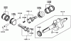 Zerto-Turn Mäher 74212 (Z252L) - Toro Z Master Mower, 62" SFS Side Discharge Deck (SN: 200000001 - 200999999) (2000) Listas de piezas de repuesto y dibujos PISTON/CRANKSHAFT-KAWASAKI FD661D S03