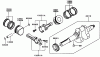 Zerto-Turn Mäher 74212 (Z252L) - Toro Z Master Mower, 62" SFS Side Discharge Deck (SN: 990001 - 991000) (1999) Listas de piezas de repuesto y dibujos PISTON/CRANKSHAFT-KAWASAKI FD661D S03