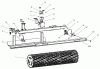 Compact Utility Attachments 23101 - Toro Soil Cultivator, Compact Utility Loaders (SN: 200000001 - 200999999) (2000) Listas de piezas de repuesto y dibujos SCRAPER AND ROLLER ASSEMBLY