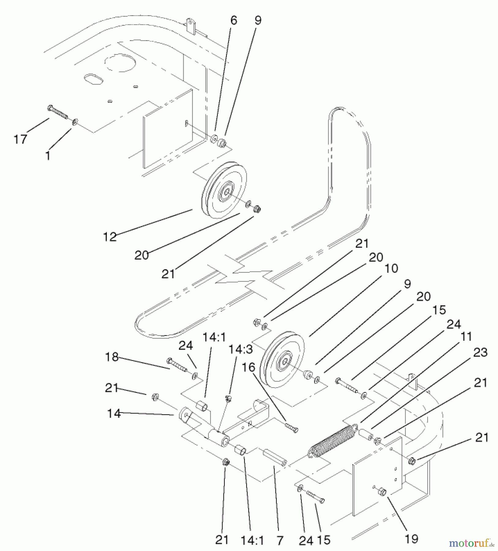  Zerto-Turn Mäher 74213 (Z287L) - Toro Z Master Mower, 62