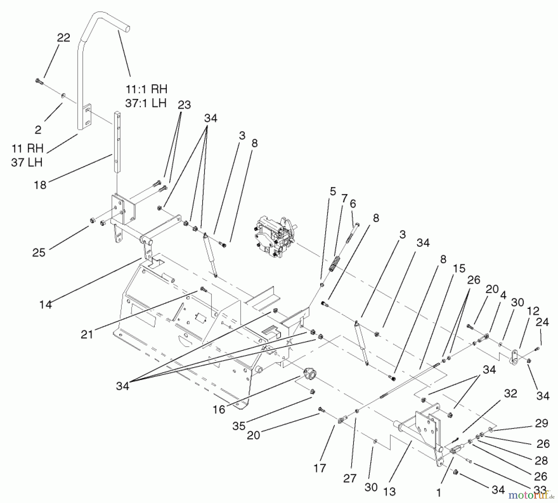  Zerto-Turn Mäher 74213 (Z287L) - Toro Z Master Mower, 62