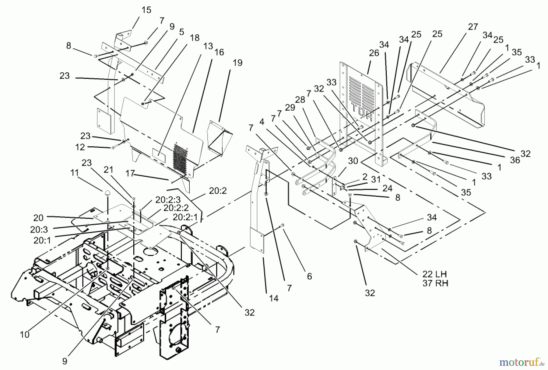  Zerto-Turn Mäher 74236 (Z287L) - Toro Z Master Mower, 62