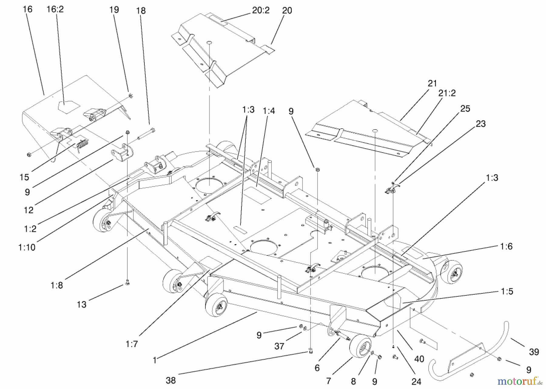  Zerto-Turn Mäher 74219 (Z256) - Toro Z Master Mower, 72