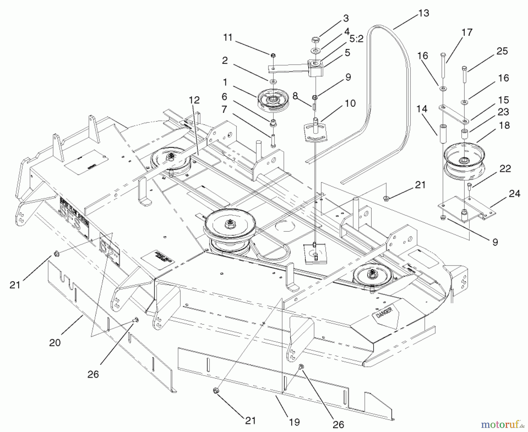  Zerto-Turn Mäher 74225 (Z253) - Toro Z Master Mower, 62