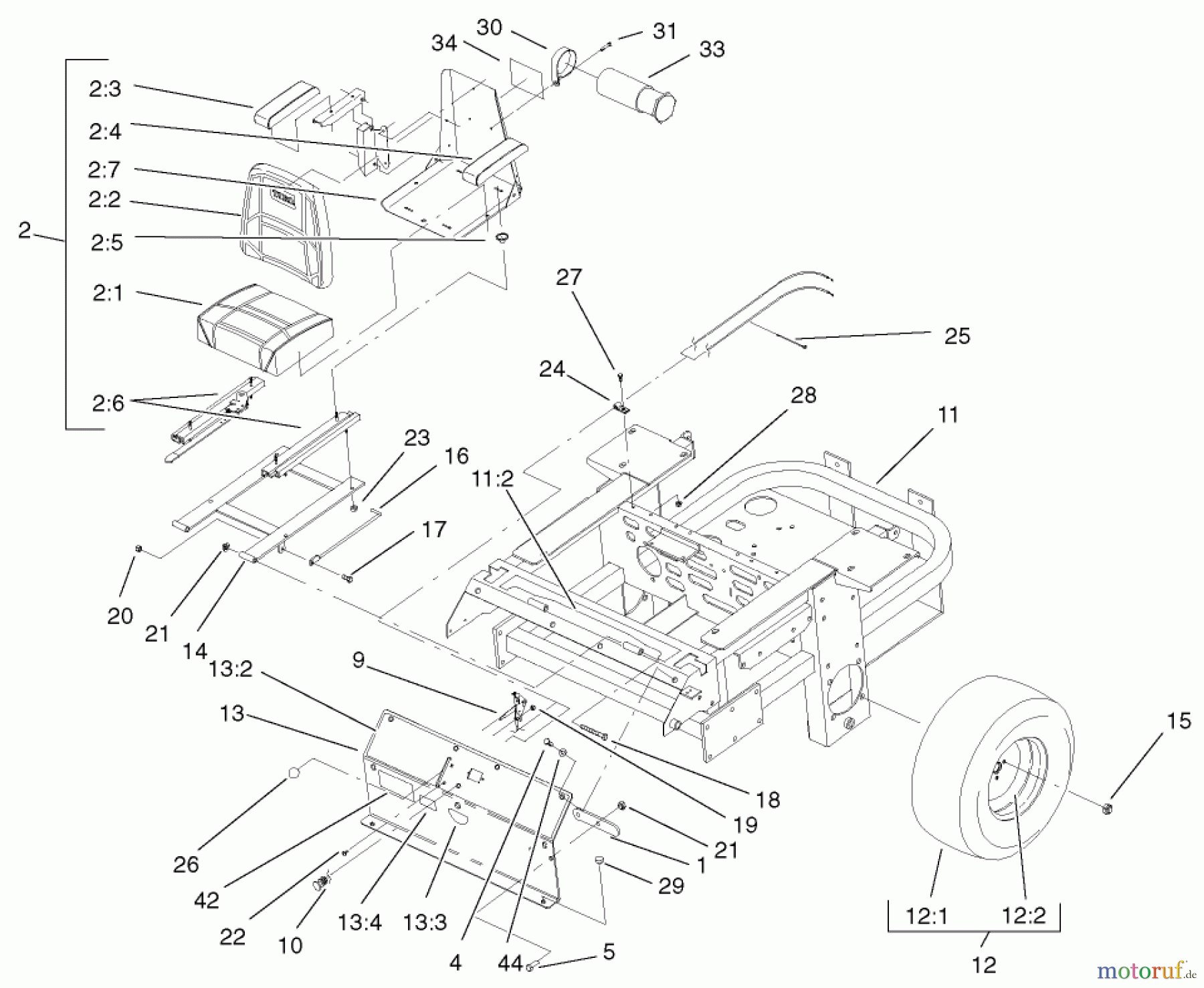  Zerto-Turn Mäher 74226 (Z255) - Toro Z Master Mower, 62