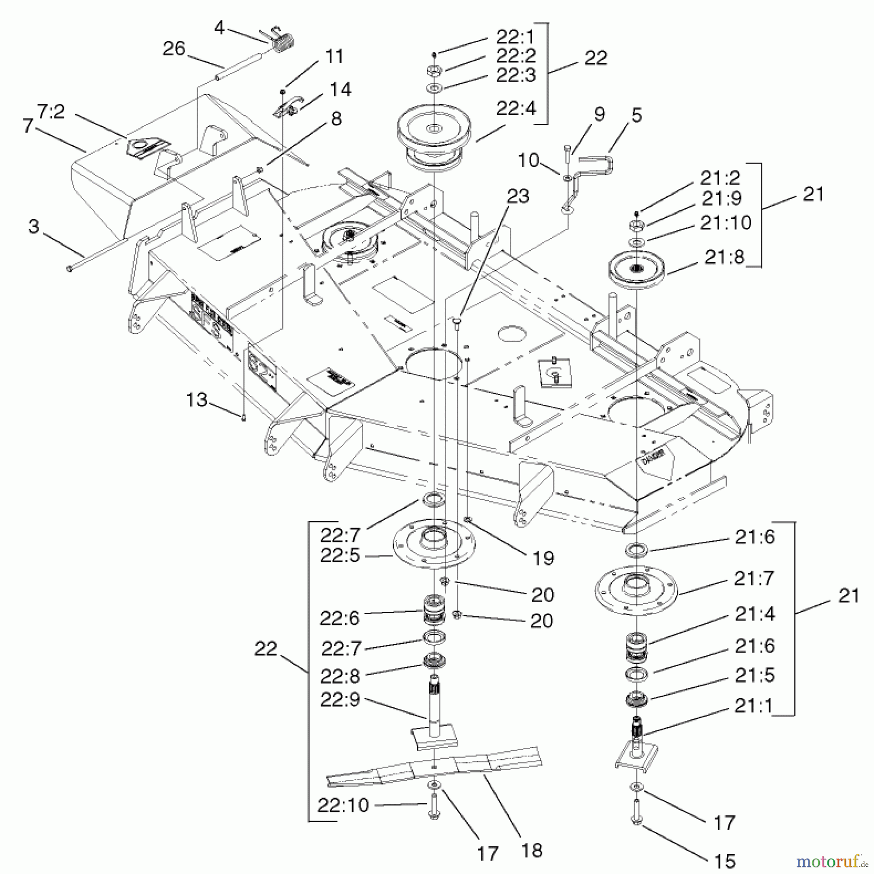  Zerto-Turn Mäher 74226 (Z255) - Toro Z Master Mower, 62