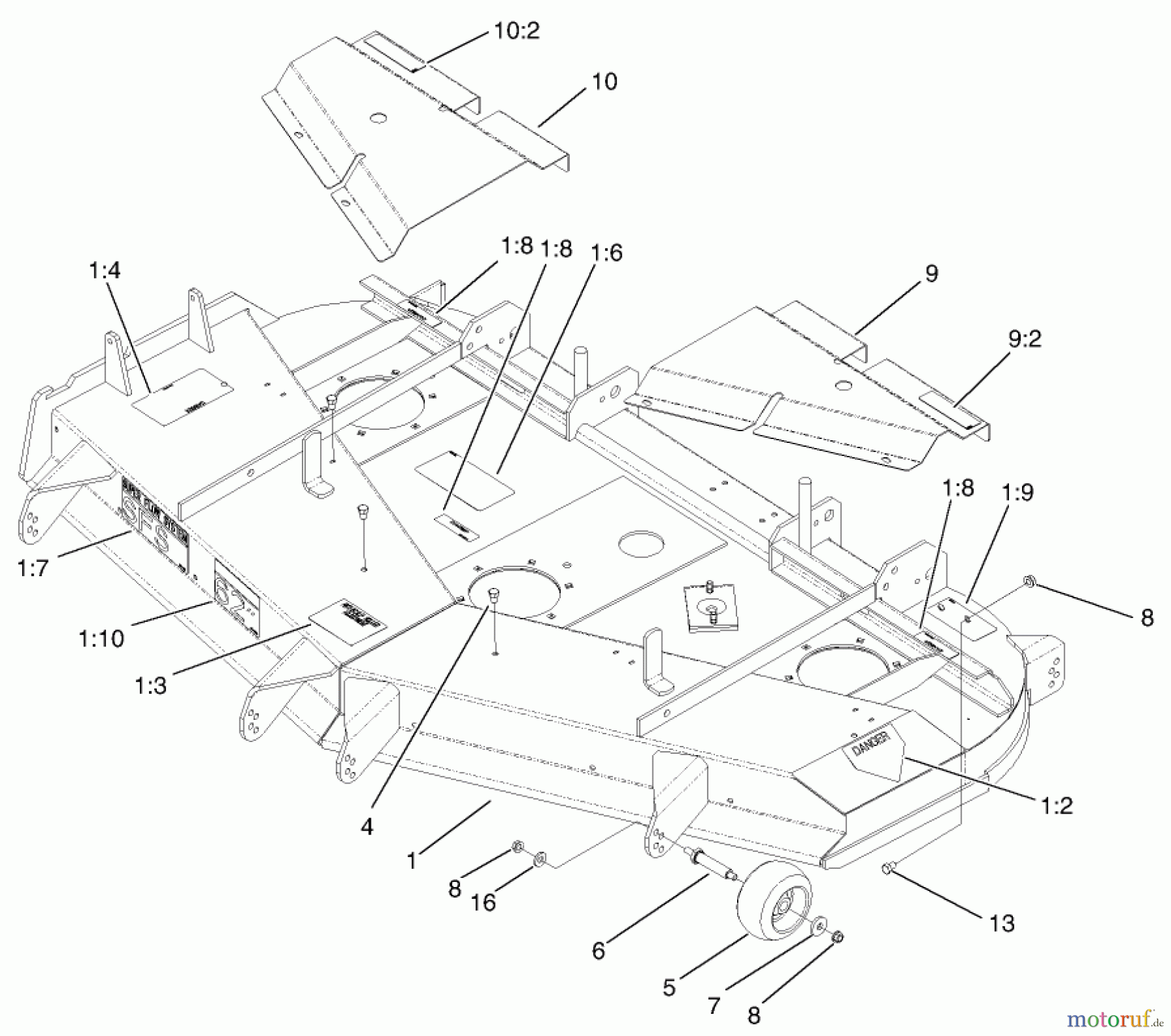  Zerto-Turn Mäher 74226 (Z255) - Toro Z Master Mower, 62