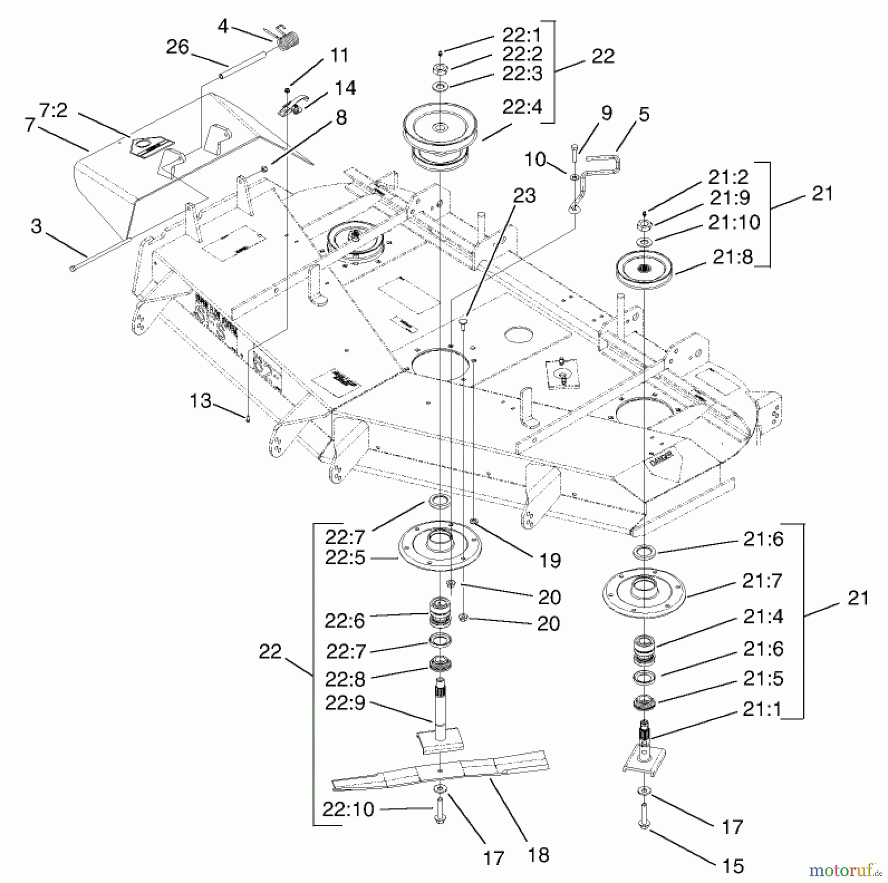  Zerto-Turn Mäher 74226 (Z255) - Toro Z Master Mower, 62