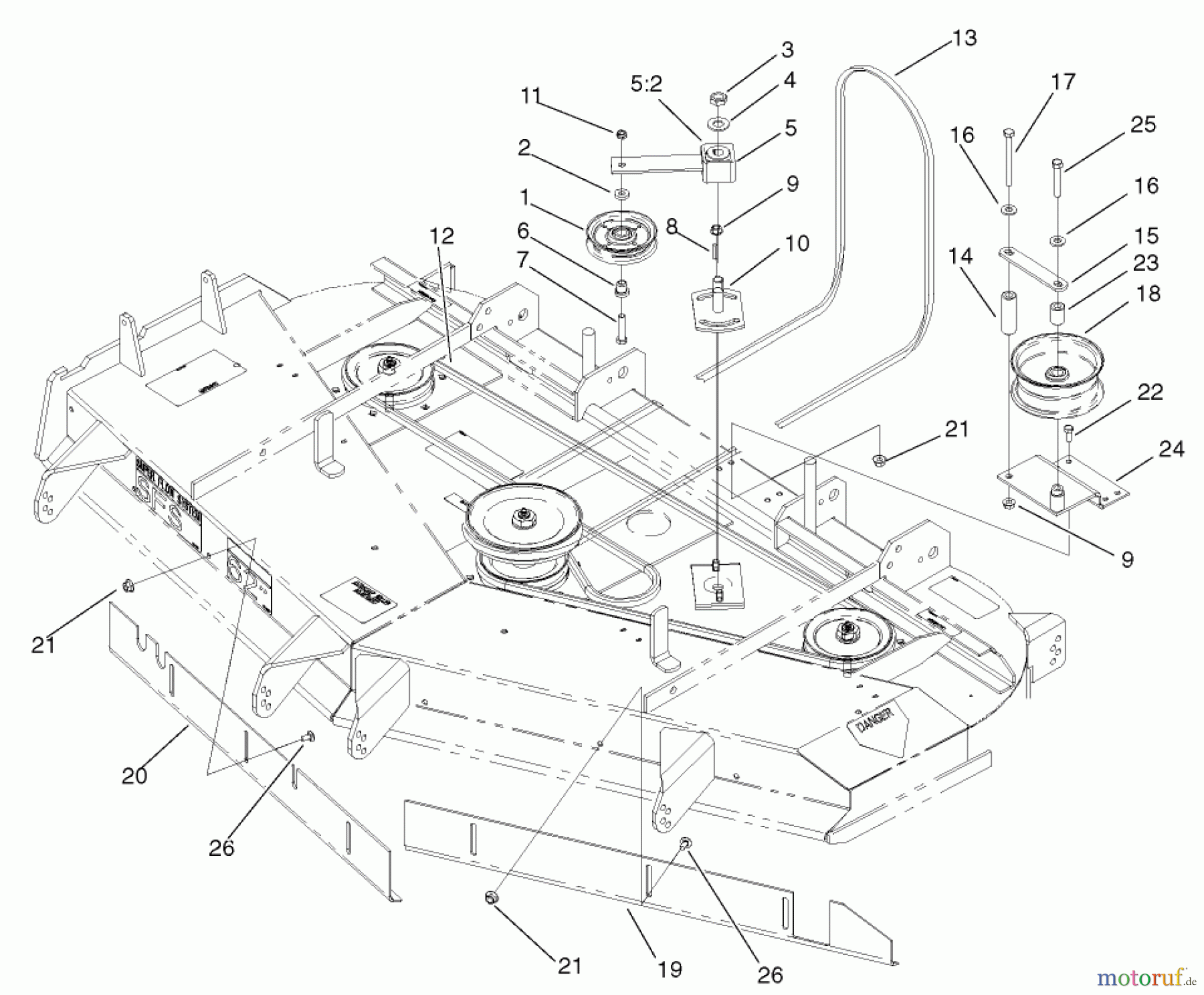  Zerto-Turn Mäher 74226 (Z255) - Toro Z Master Mower, 62