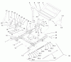 Zerto-Turn Mäher 74230 (Z257) - Toro Z Master Mower, 52" SFS Side Discharge Deck (SN: 230000001 - 230006000) (2003) Listas de piezas de repuesto y dibujos FRONT FRAME ASSEMBLY