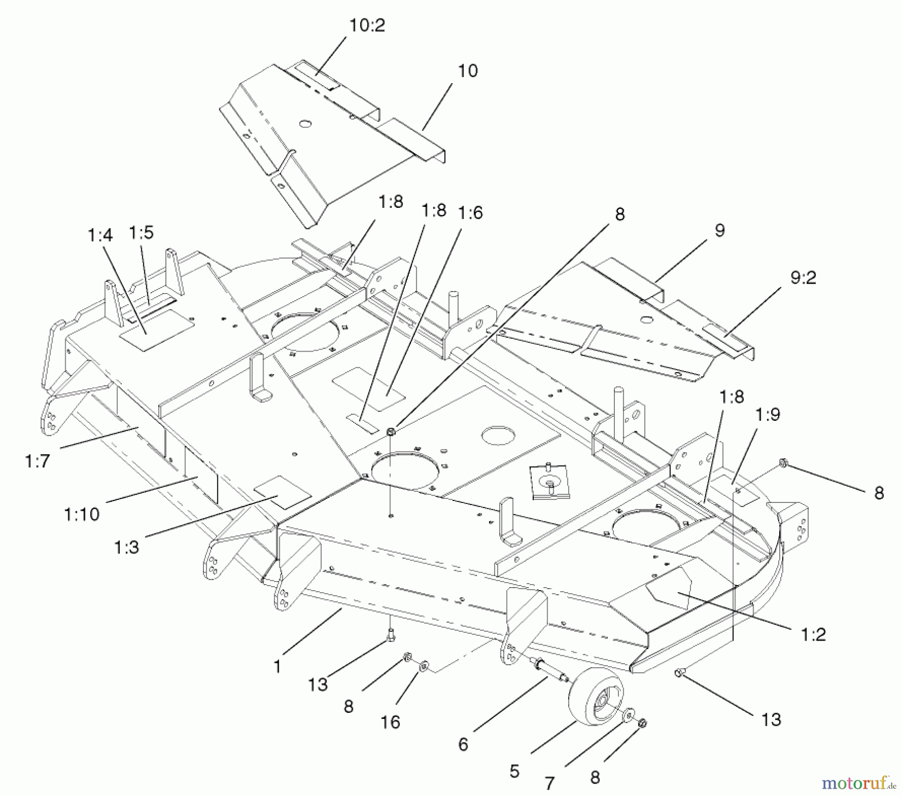  Zerto-Turn Mäher 74231 (Z257) - Toro Z Master Mower, 62