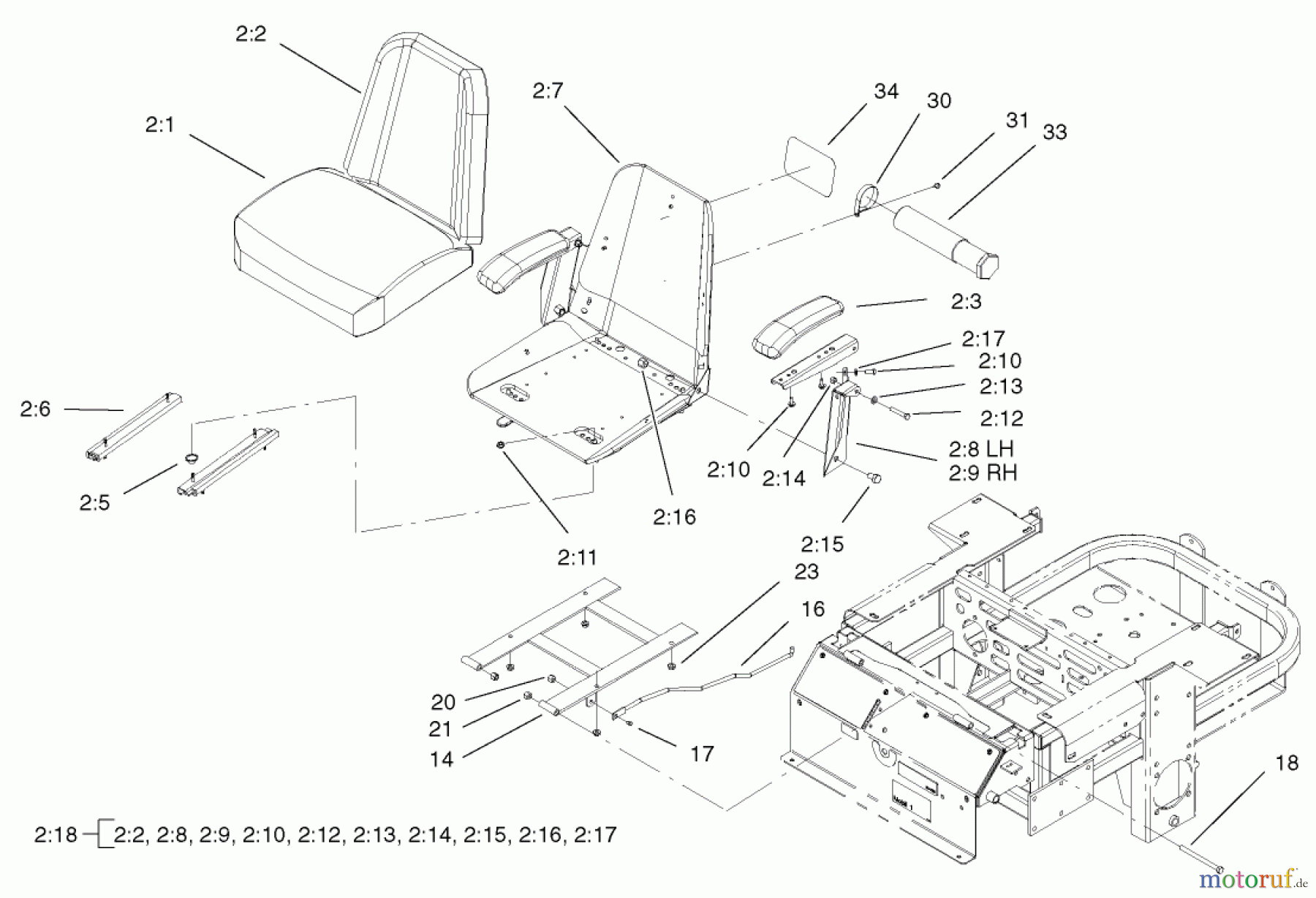  Zerto-Turn Mäher 74231 (Z257) - Toro Z Master Mower, 62