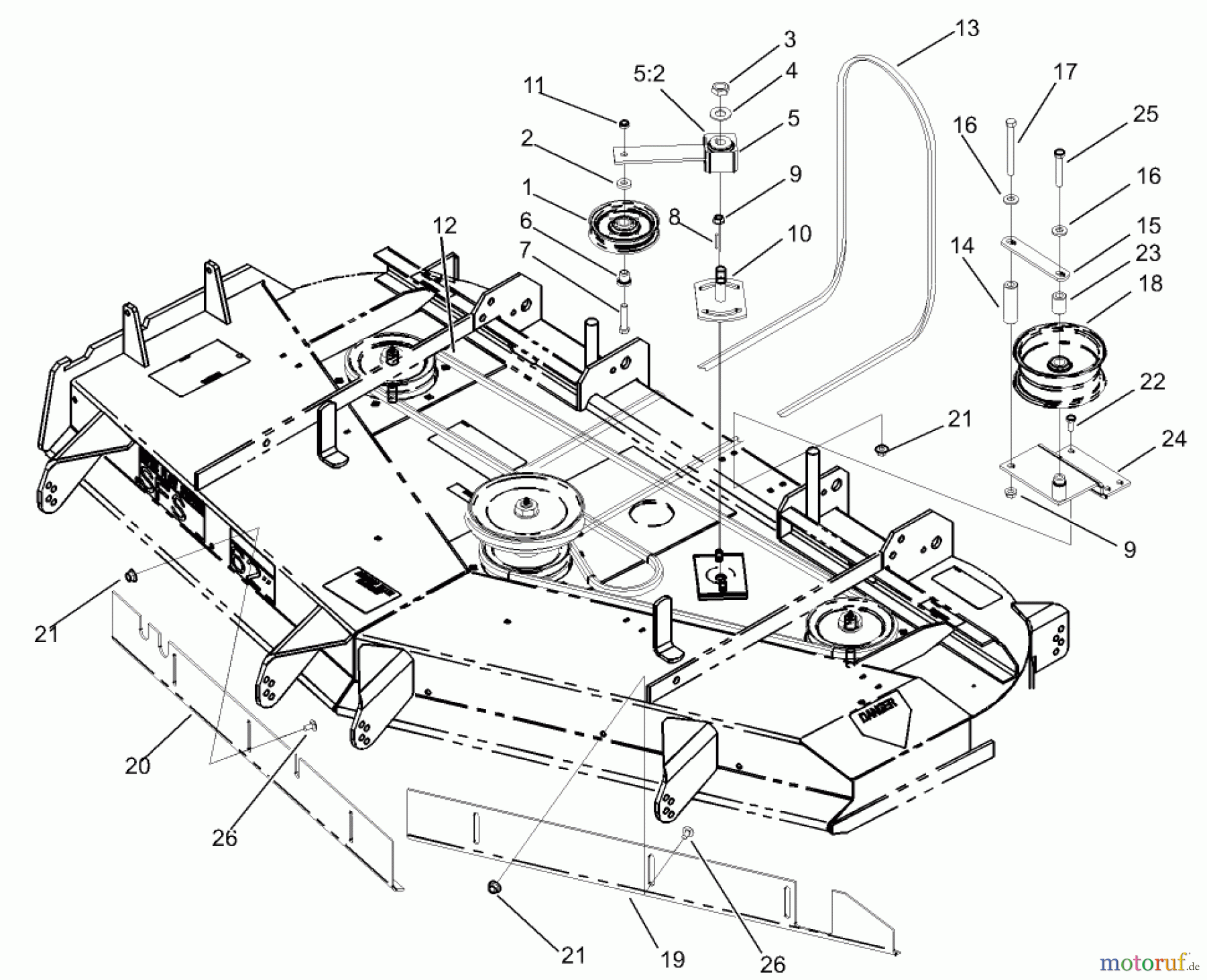  Zerto-Turn Mäher 74231 (Z257) - Toro Z Master Mower, 62