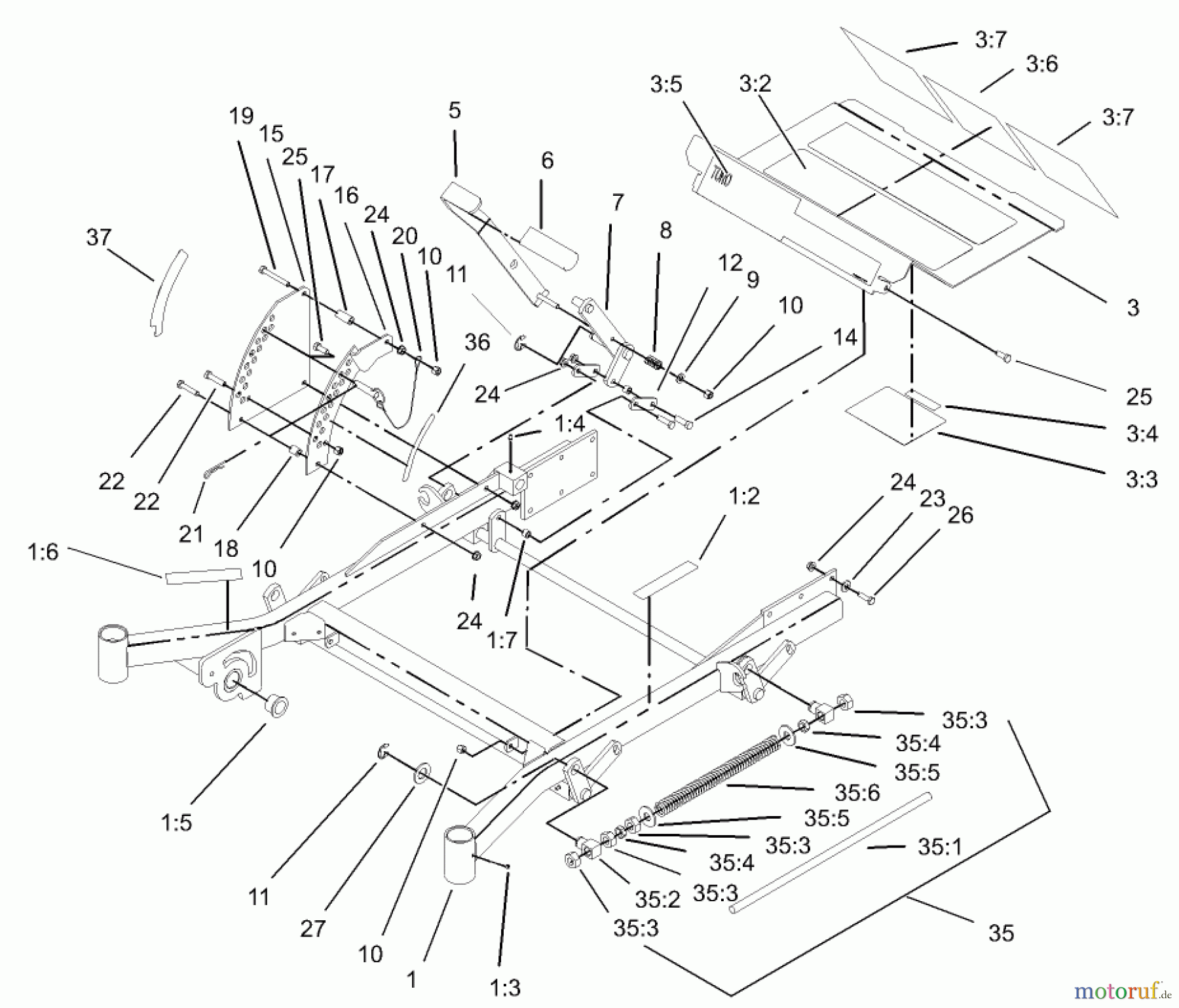  Zerto-Turn Mäher 74231 (Z257) - Toro Z Master Mower, 62