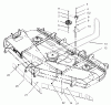 Zerto-Turn Mäher 74232 (Z257) - Toro Z Master Mower, 72" SFS Side Discharge Deck (SN: 230006001 - 230999999) (2003) Listas de piezas de repuesto y dibujos BELT AND IDLER ARM ASSEMBLY