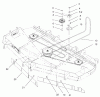 Zerto-Turn Mäher 74235 (Z255) - Toro Z Master Mower, 72" SFS Side Discharge Deck (SN: 220000001 - 220999999) (2002) Listas de piezas de repuesto y dibujos BELT AND IDLER ARM ASSEMBLY