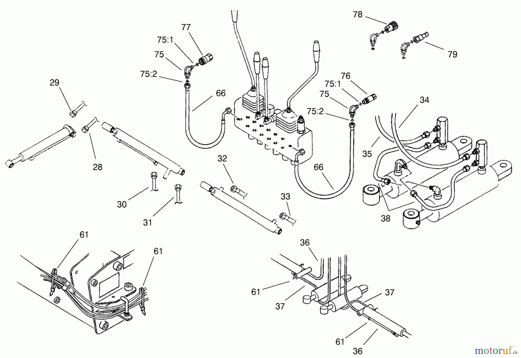  Compact Utility Attachments 23160 - Toro Backhoe, Dingo Compact Utility Loader (SN: 200000001 - 200999999) (2000) HYDRAULICS ASSEMBLY