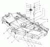 Zerto-Turn Mäher 74235 (Z255) - Toro Z Master Mower, 72" SFS Side Discharge Deck (SN: 230000001 - 230999999) (2003) Listas de piezas de repuesto y dibujos BELT AND IDLER ARM ASSEMBLY