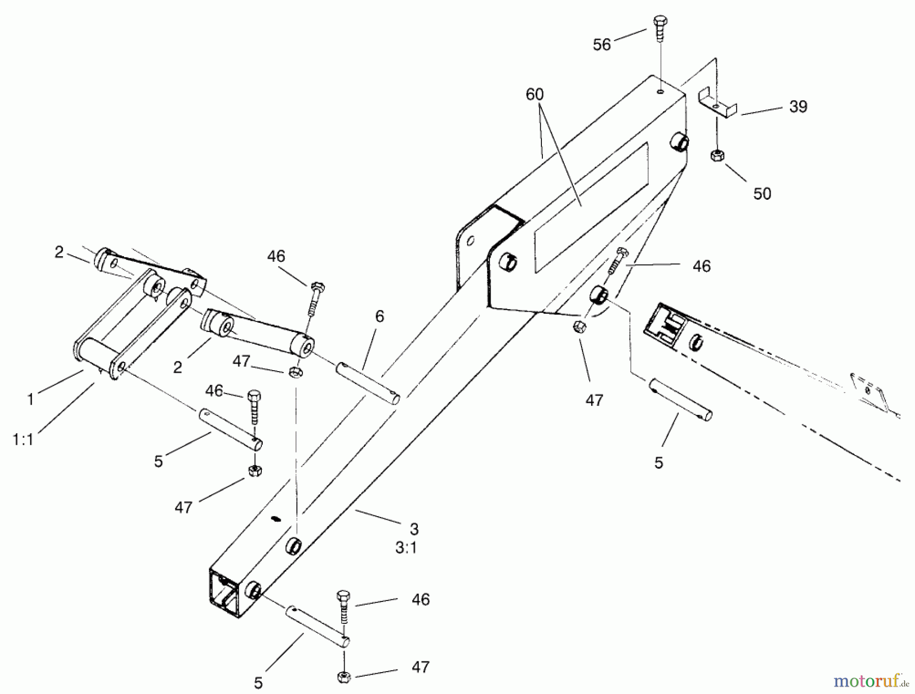  Compact Utility Attachments 23160 - Toro Backhoe, Dingo Compact Utility Loader (SN: 210000001 - 210999999) (2001) CROWD ARM AND LINKAGE ASSEMBLY