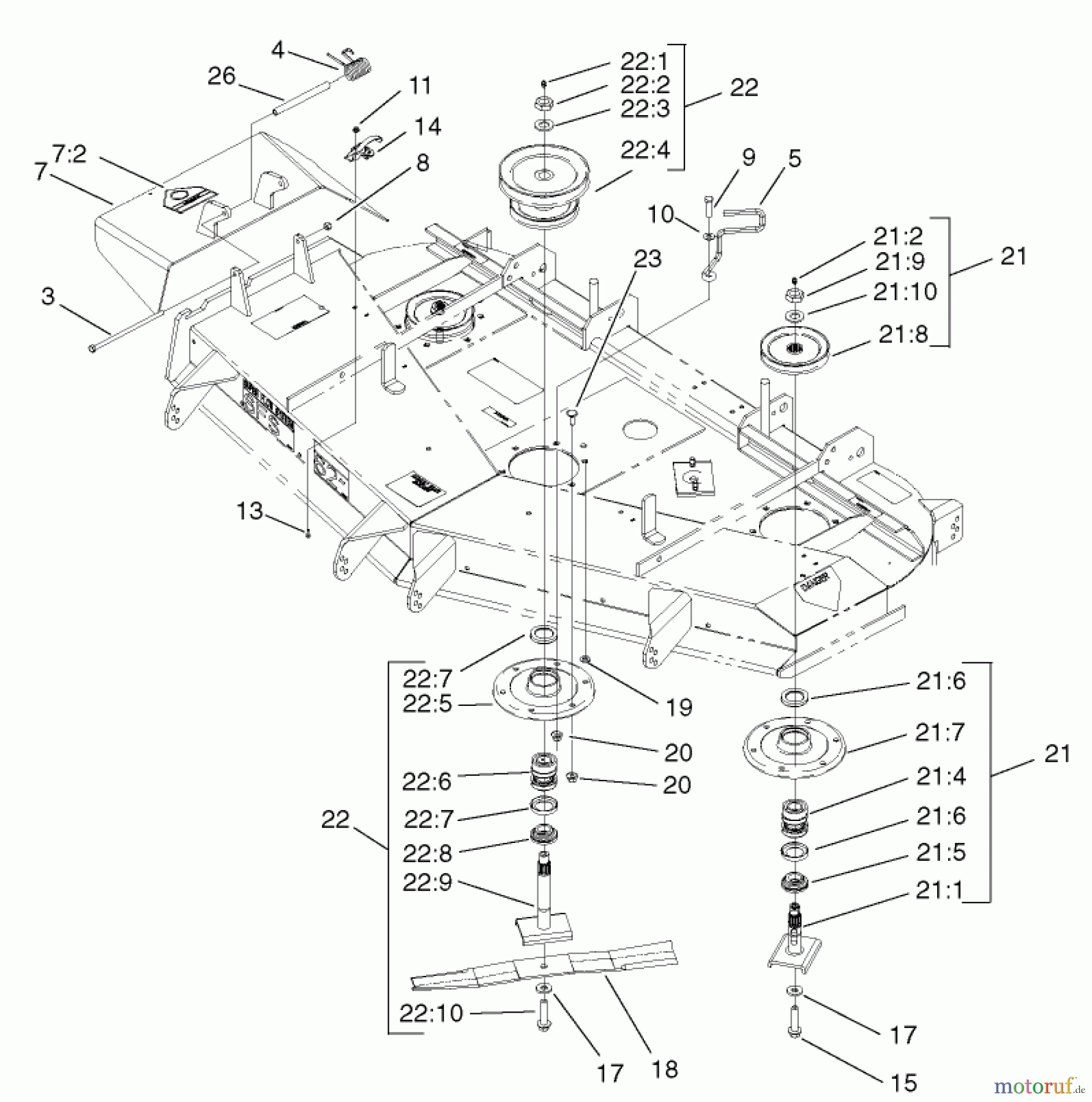  Zerto-Turn Mäher 74236 (Z287L) - Toro Z Master Mower, 62