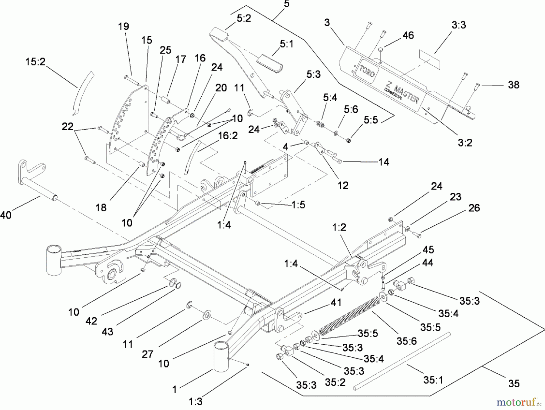  Zerto-Turn Mäher 74238CP (Z500) - Toro Z Master Mower, 60