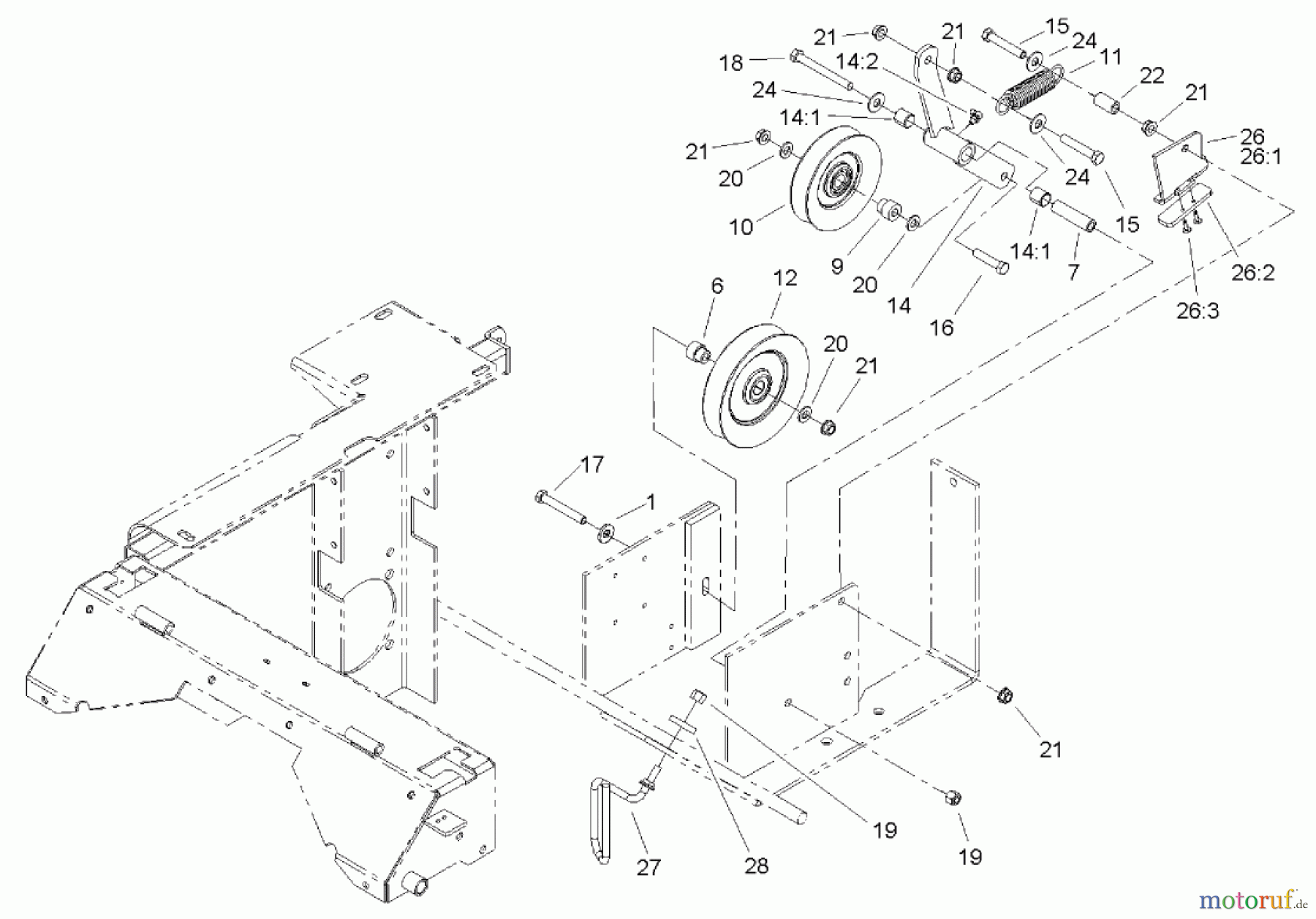  Zerto-Turn Mäher 74243 (Z557) - Toro Z Master Mower, 52