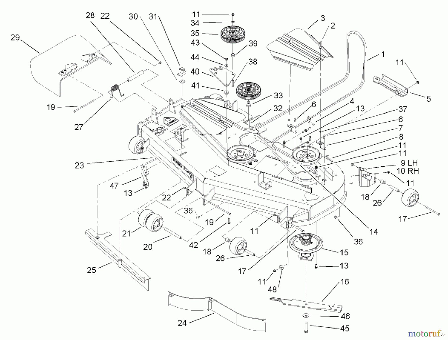  Zerto-Turn Mäher 74244 (Z553) - Toro Z Master Mower, 60