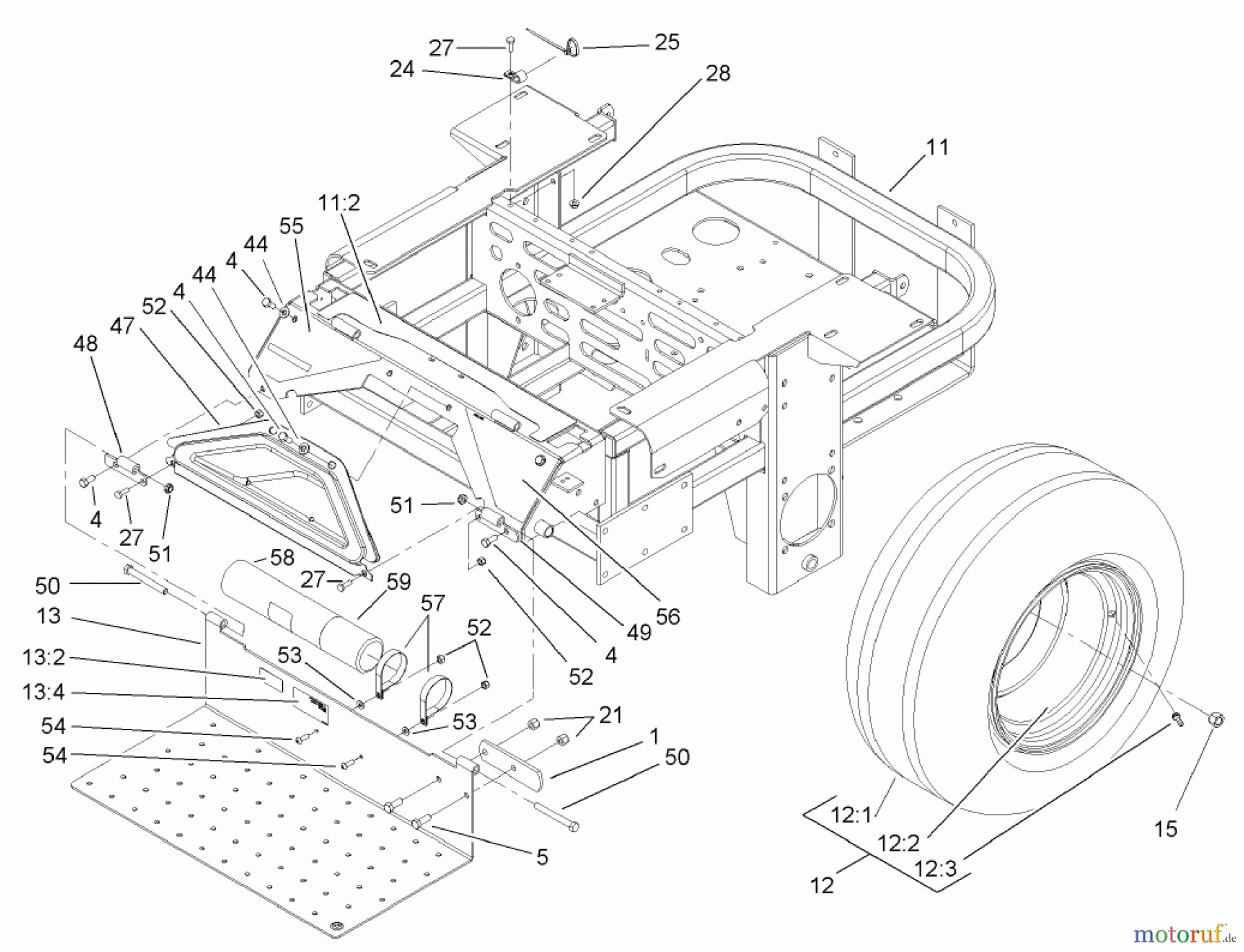  Zerto-Turn Mäher 74244 (Z553) - Toro Z Master Mower, 60