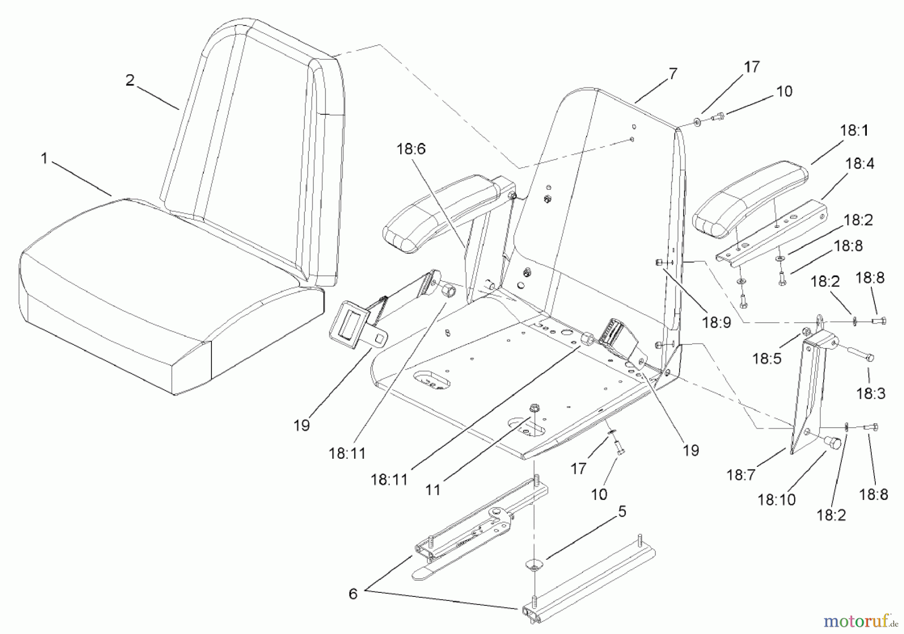  Zerto-Turn Mäher 74244 (Z553) - Toro Z Master Mower, 60