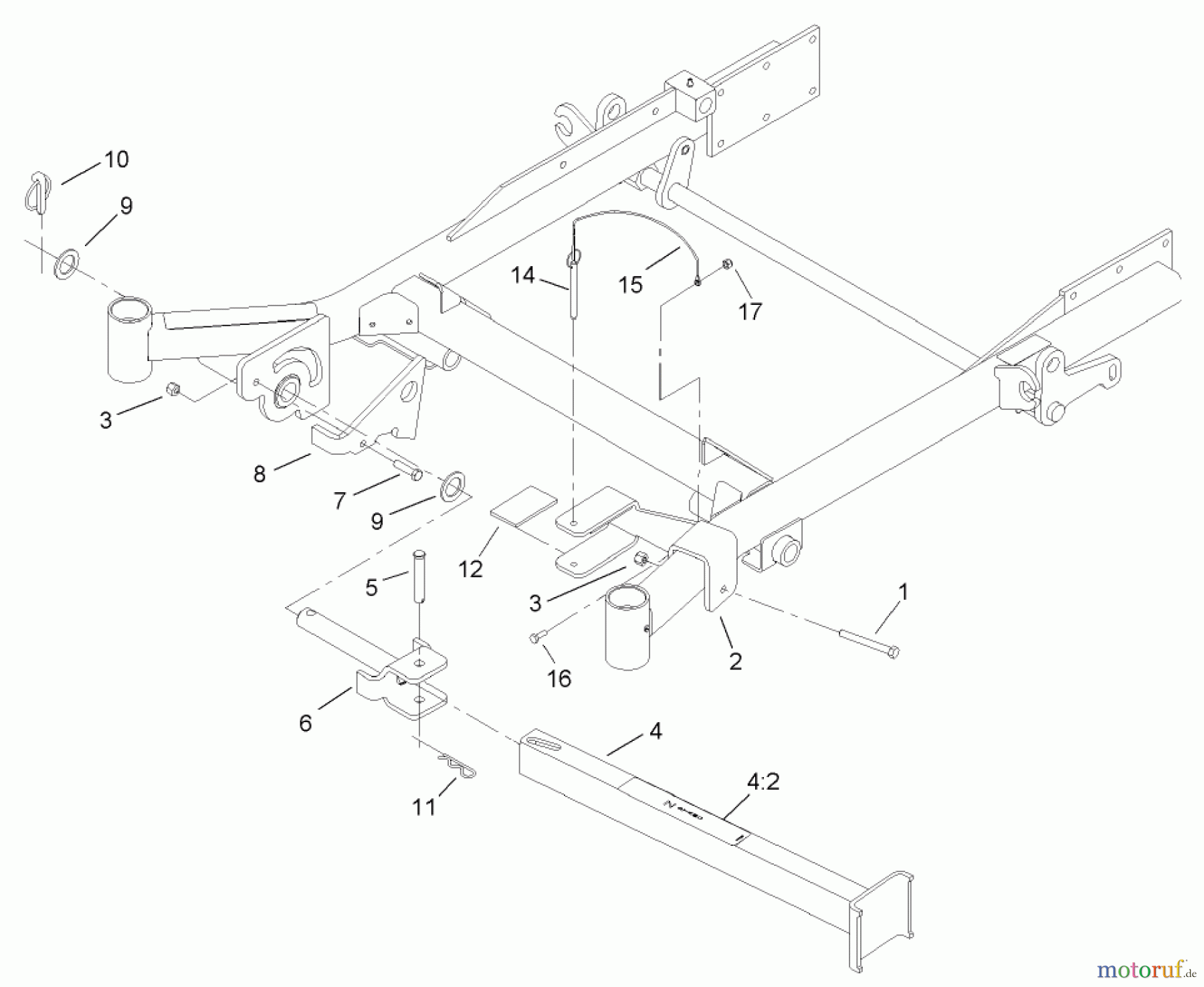  Zerto-Turn Mäher 74244 (Z553) - Toro Z Master Mower, 60