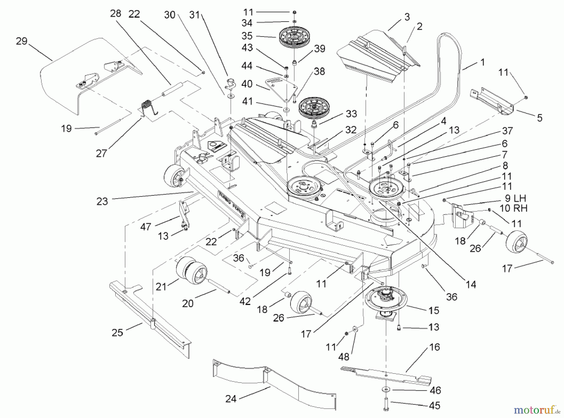  Zerto-Turn Mäher 74245 (Z555) - Toro Z Master Mower, 60