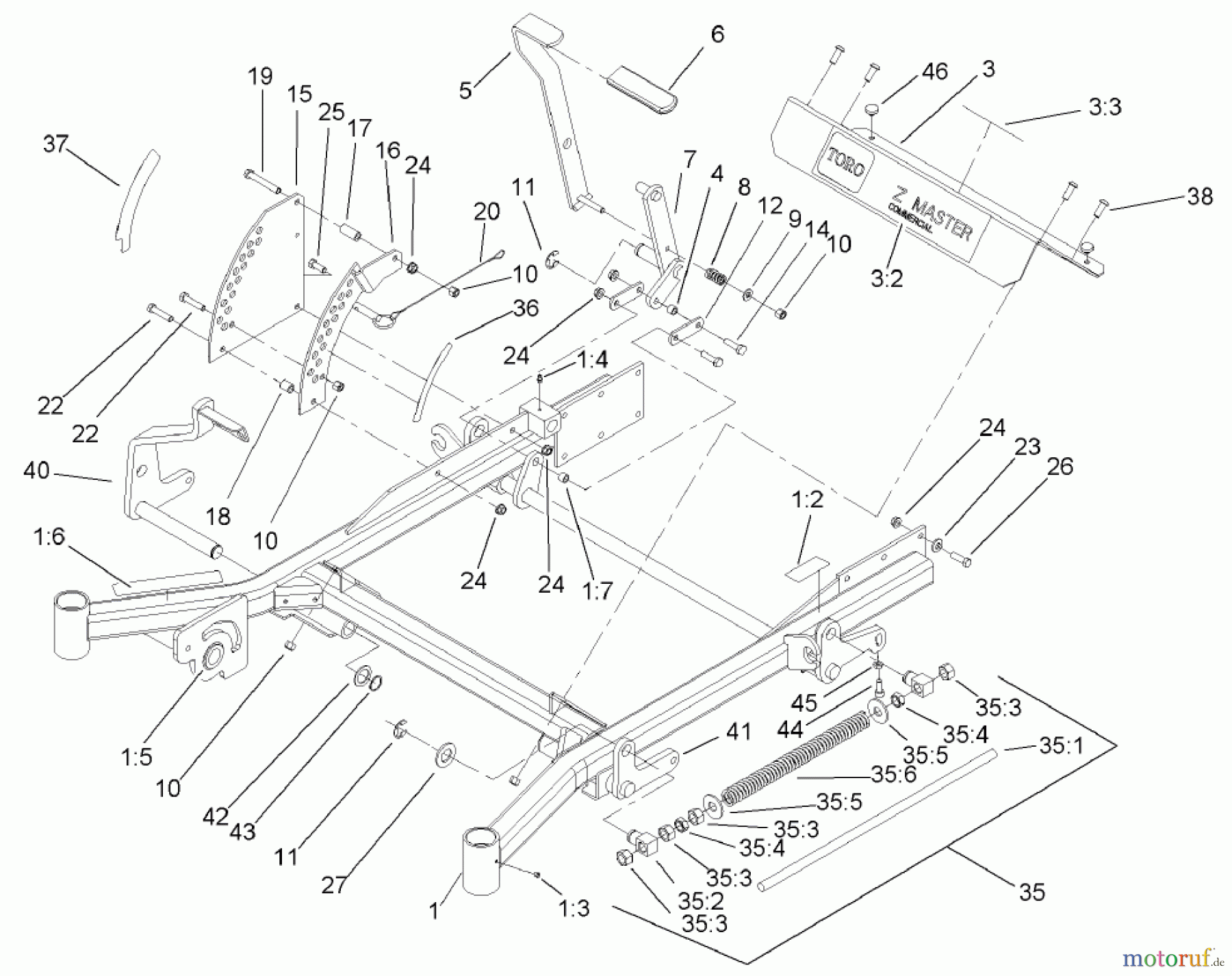  Zerto-Turn Mäher 74250 (Z587L) - Toro Z Master Mower, 60