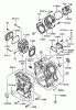 Zerto-Turn Mäher 74251 (Z587L) - Toro Z Master Mower, 60" TURBO FORCE Side Discharge Deck (SN: 250000001 - 250999999) (2005) Listas de piezas de repuesto y dibujos CYLINDER/CRANKCASE ASSEMBLY KAWASAKI FD750D-AS03