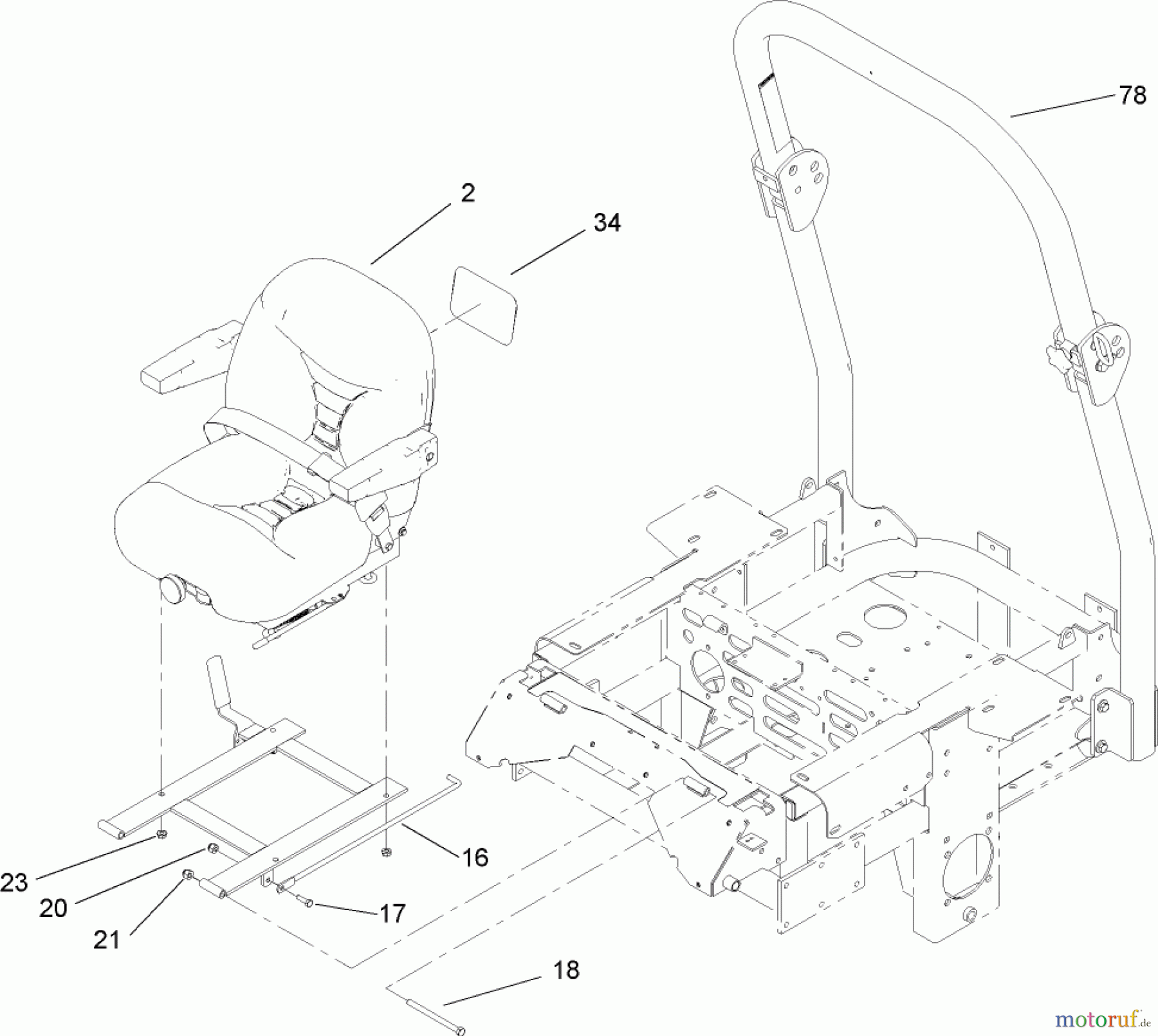  Zerto-Turn Mäher 74251 (Z587L) - Toro Z Master Mower, 60