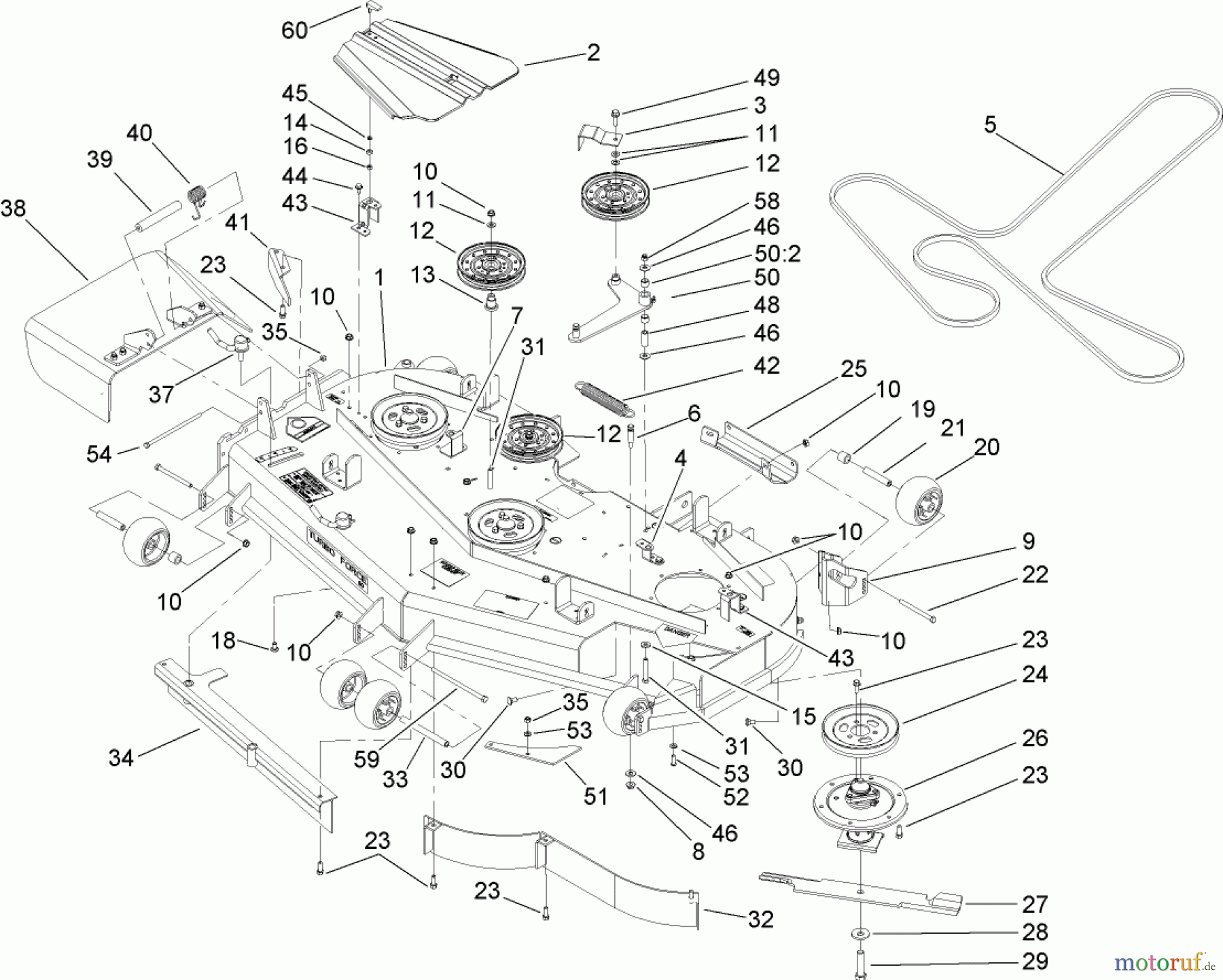  Zerto-Turn Mäher 74253 (Z580) - Toro Z Master Mower, 60