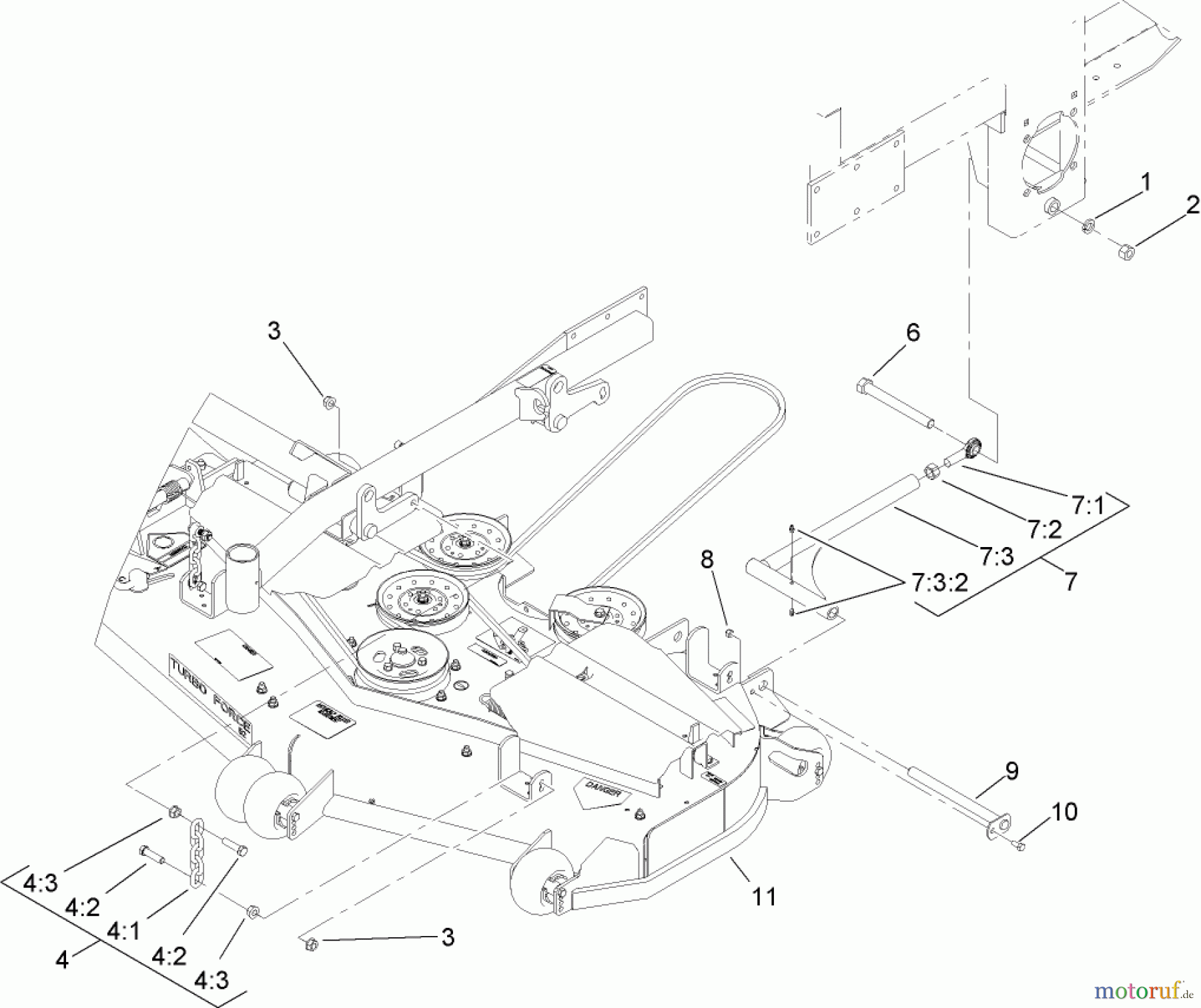  Zerto-Turn Mäher 74253 (Z580) - Toro Z Master Mower, 60