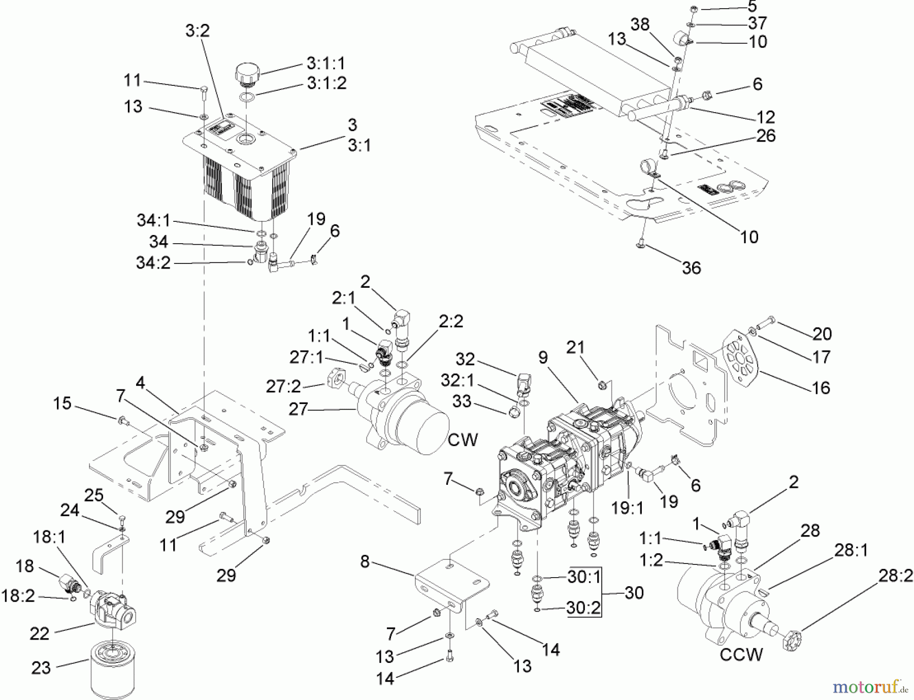  Zerto-Turn Mäher 74253 (Z589) - Toro Z Master Mower, 60