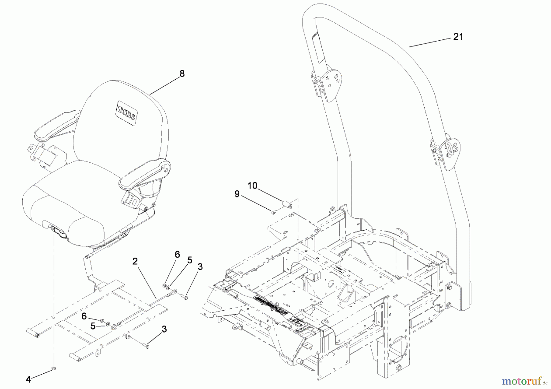  Zerto-Turn Mäher 74253CP (Z580) - Toro Z Master Mower, 60