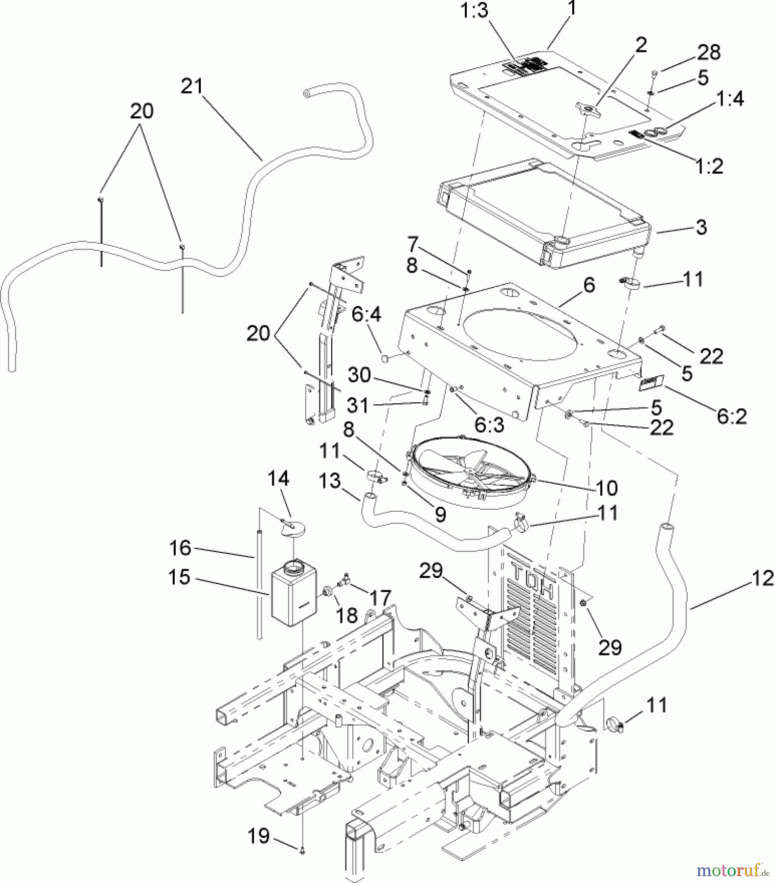  Zerto-Turn Mäher 74254 (Z580) - Toro Z Master Mower, 72