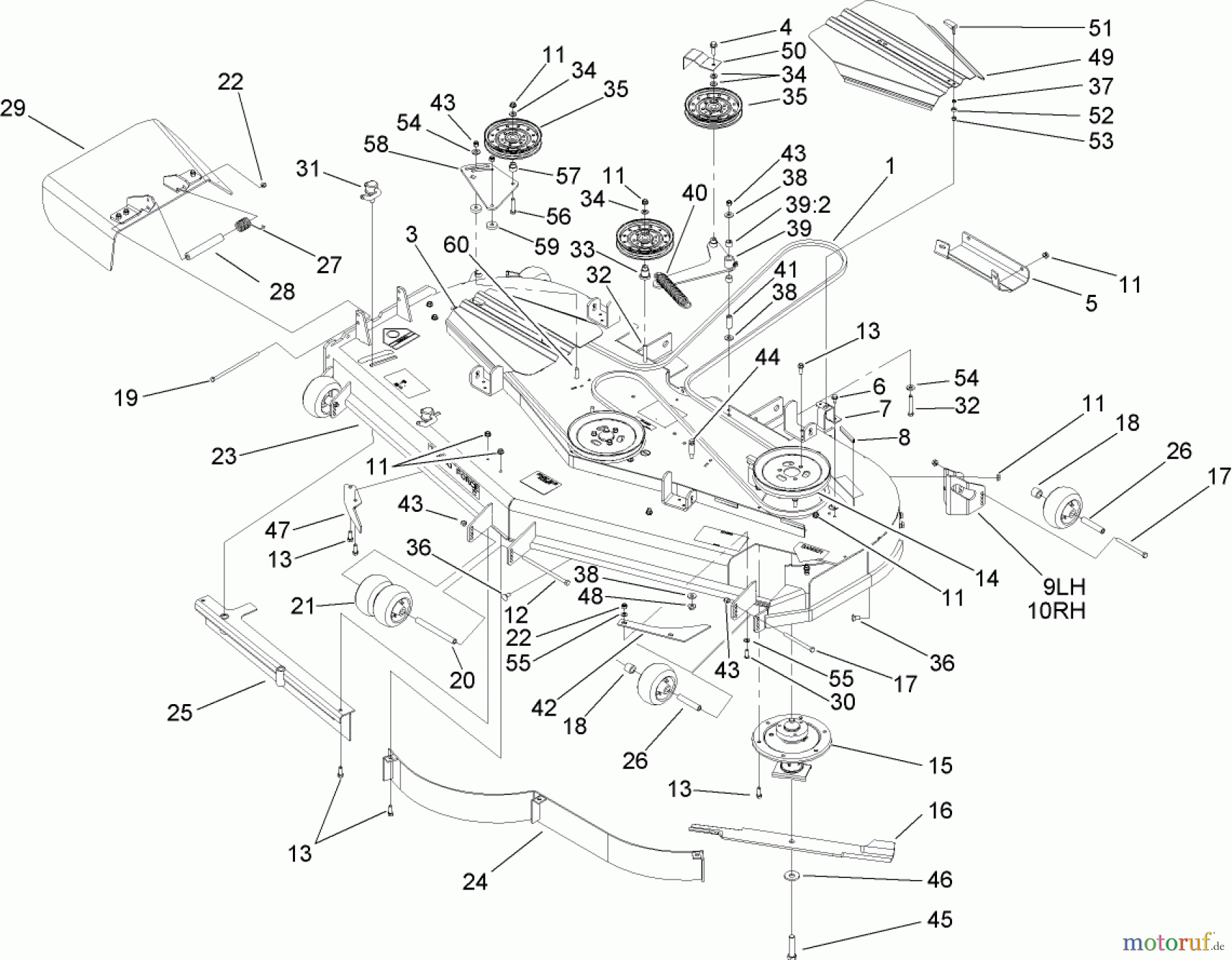  Zerto-Turn Mäher 74254 (Z580) - Toro Z Master Mower, 72