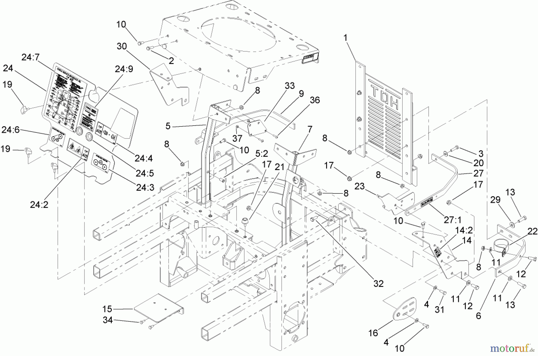  Zerto-Turn Mäher 74254 (Z580) - Toro Z Master Mower, 72