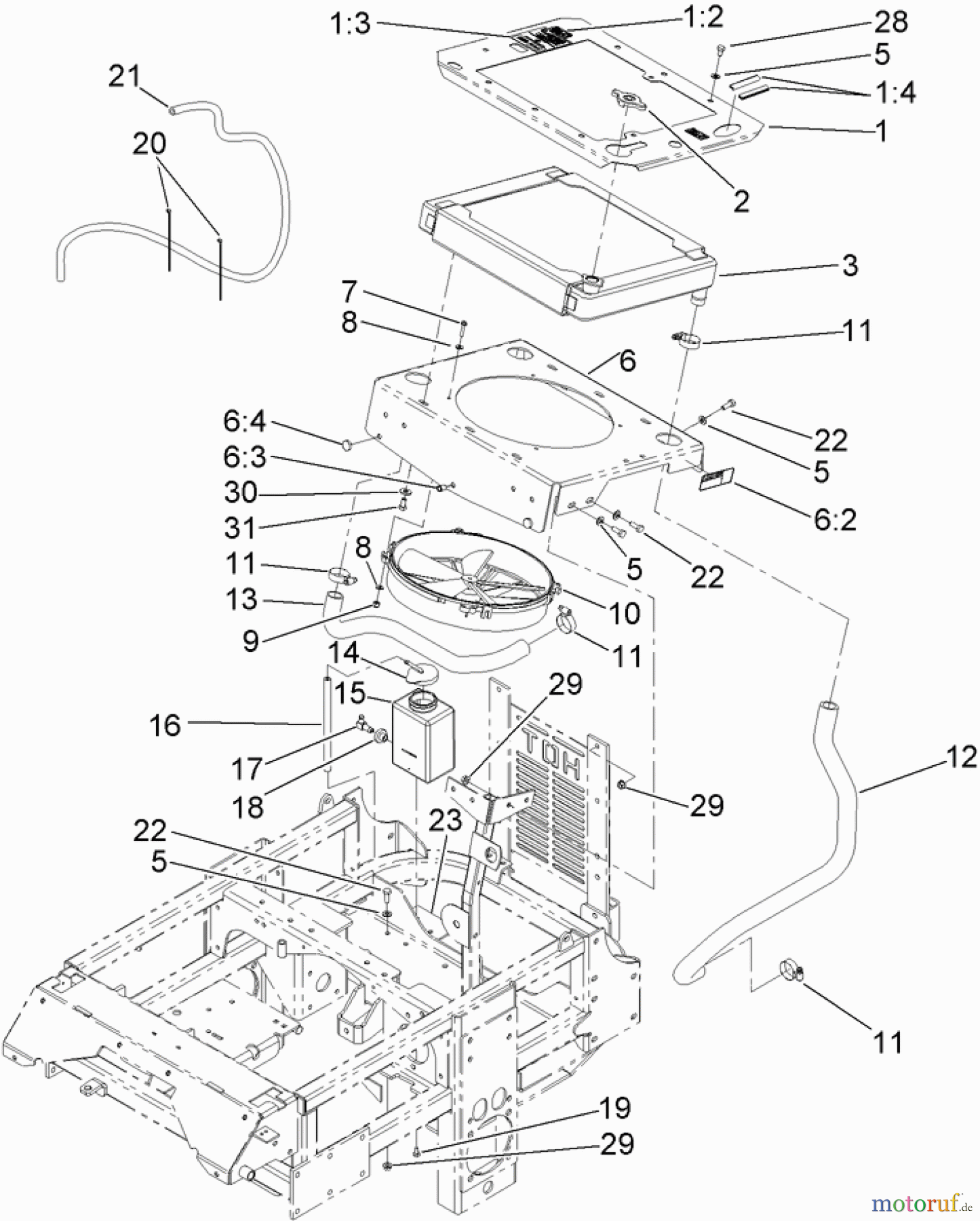  Zerto-Turn Mäher 74254 (Z580) - Toro Z Master Mower, 72