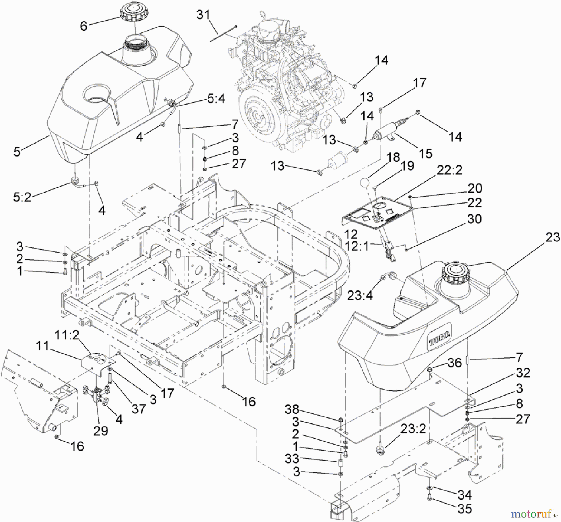  Zerto-Turn Mäher 74254 (Z580) - Toro Z Master Mower, 72