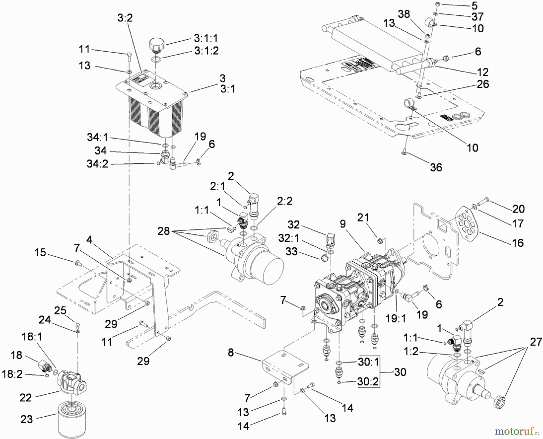  Zerto-Turn Mäher 74254 (Z580) - Toro Z Master Mower, 72