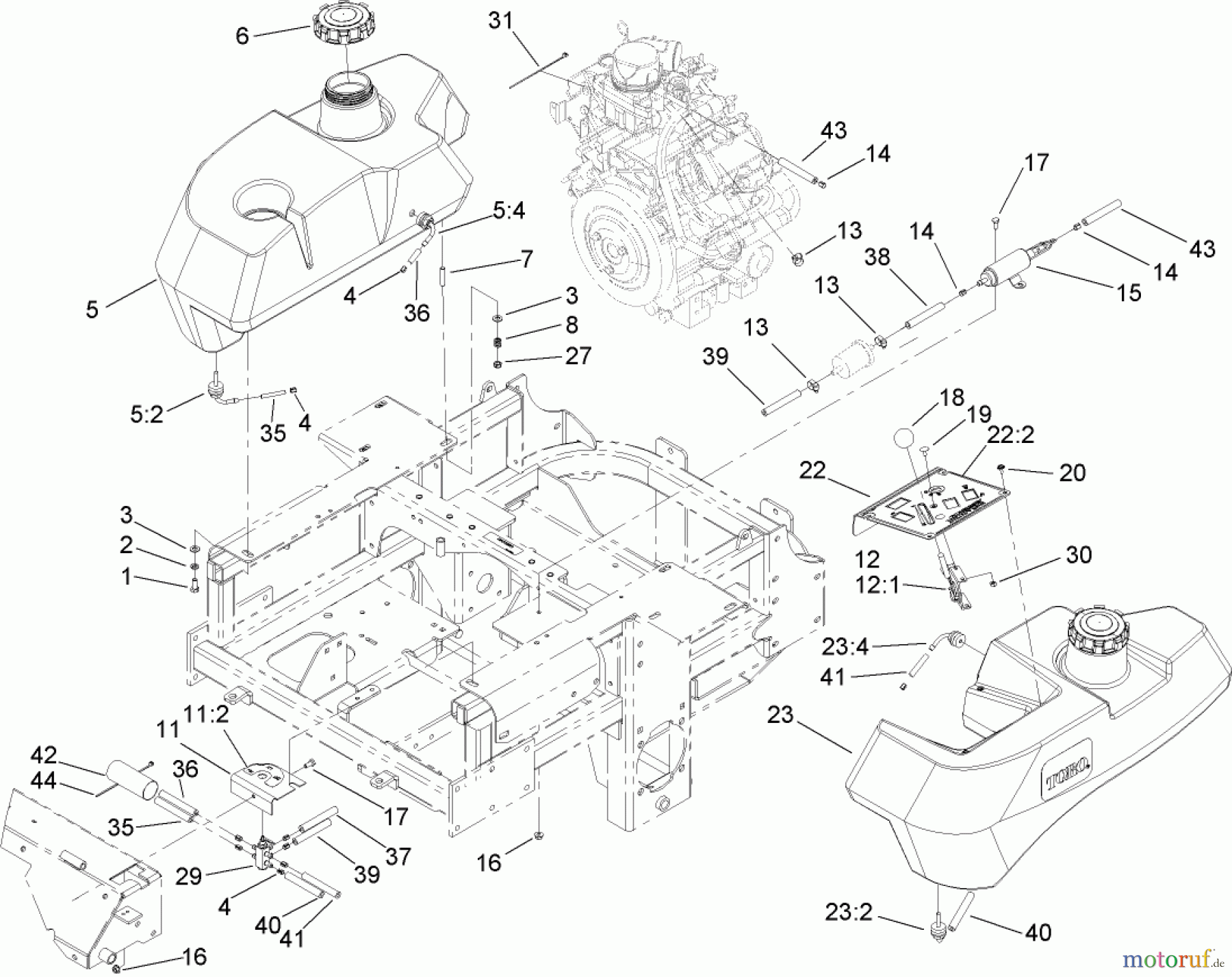  Zerto-Turn Mäher 74254 (Z589) - Toro Z Master Mower, 72