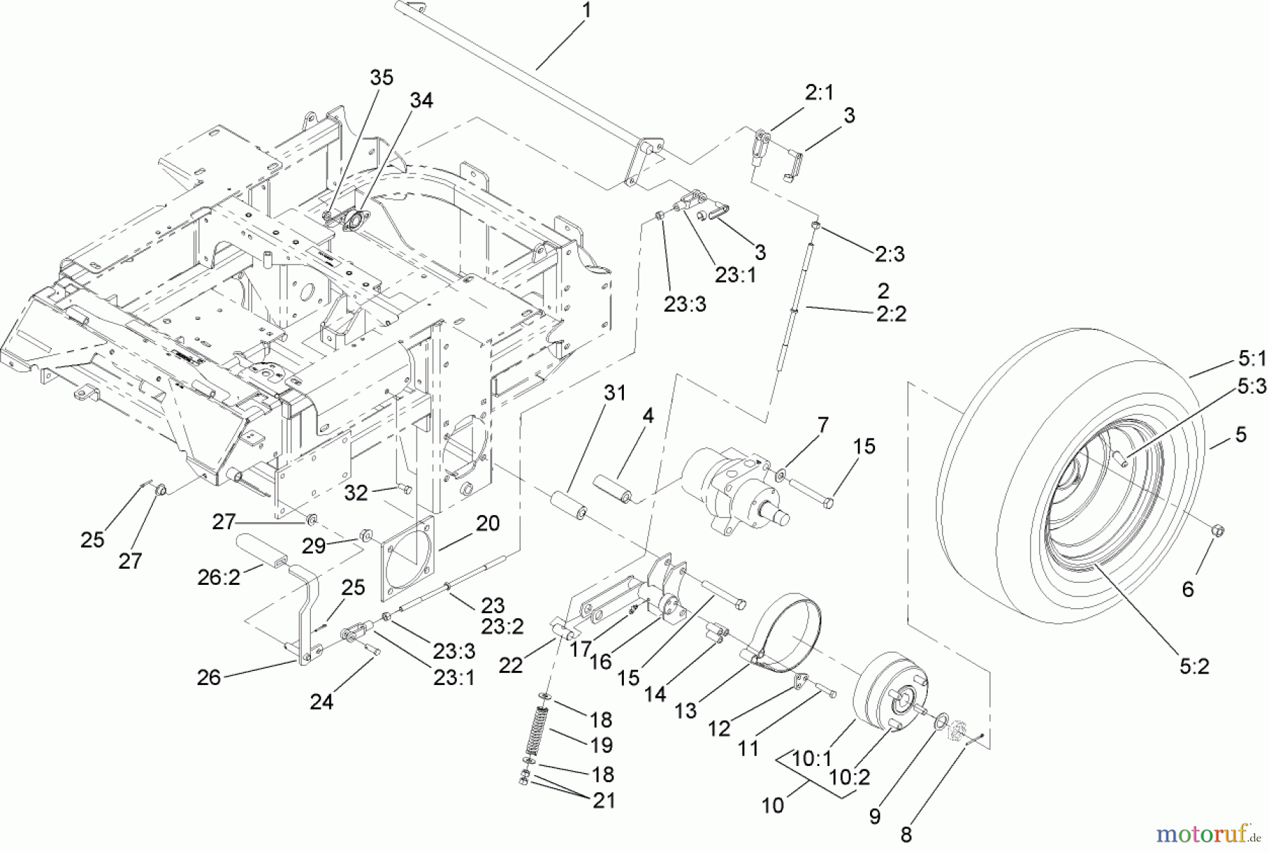  Zerto-Turn Mäher 74254 (Z589) - Toro Z Master Mower, 72