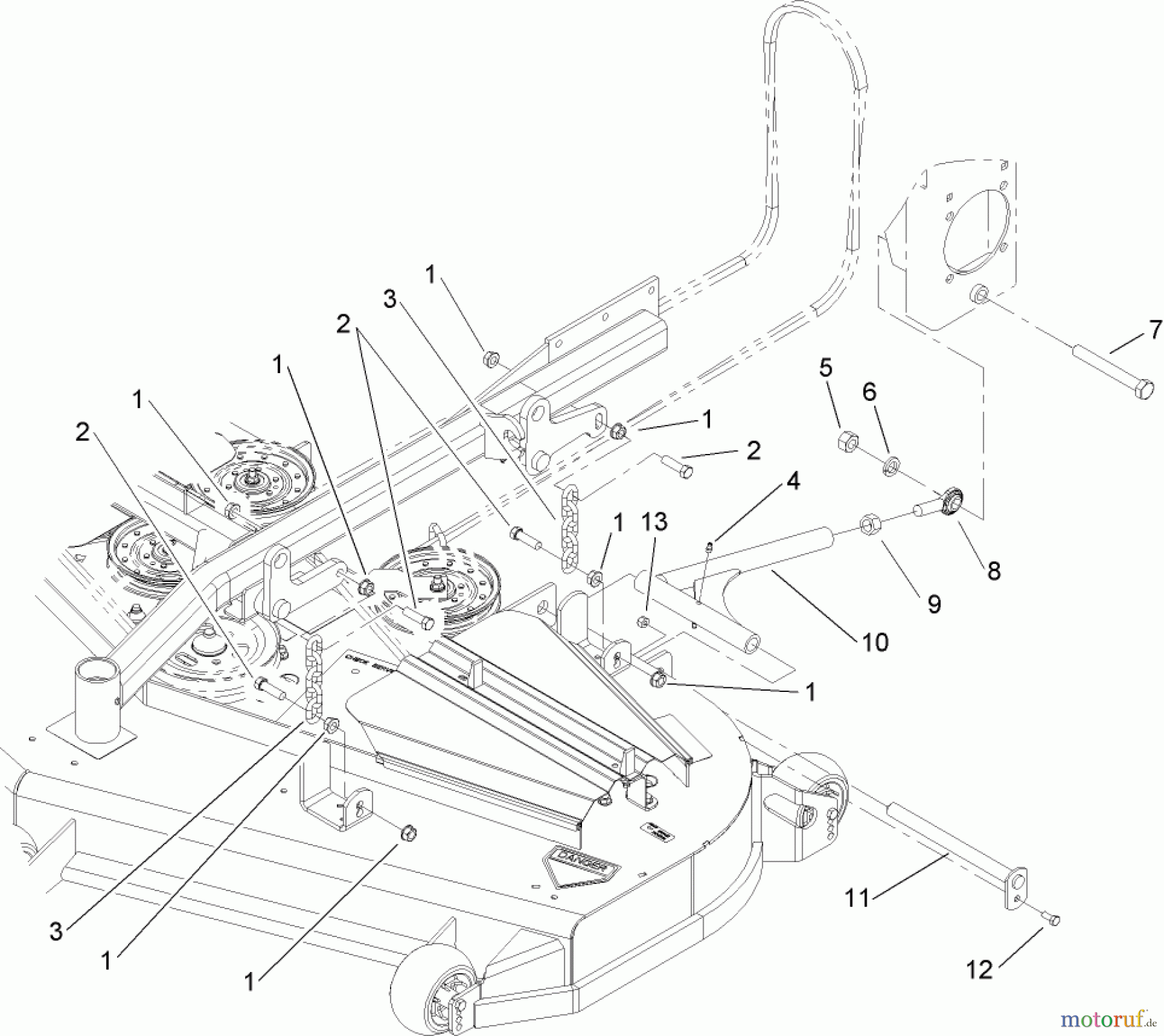  Zerto-Turn Mäher 74255 (Z588E) - Toro Z Master Mower, 60